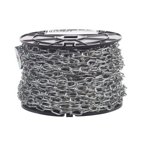 CAMPBELL CHAIN & FITTINGS CHAIN DBL LOOP#1 ZN125' T0722627N